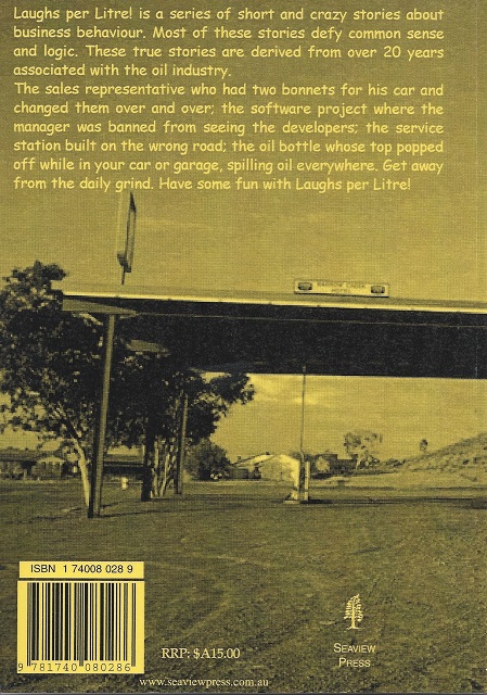 Laughs per Litre! Back cover